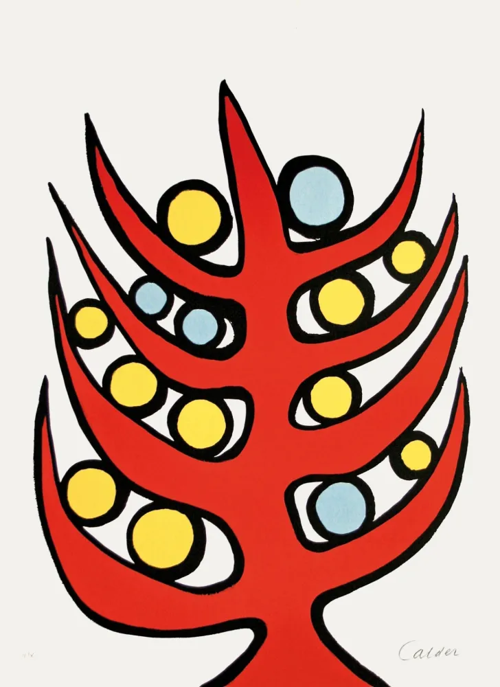 石版画 Calder - L’albero del bene e del male