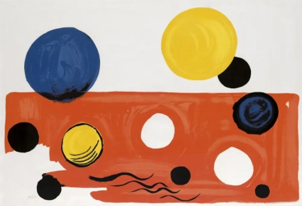 石版画 Calder - Landscape