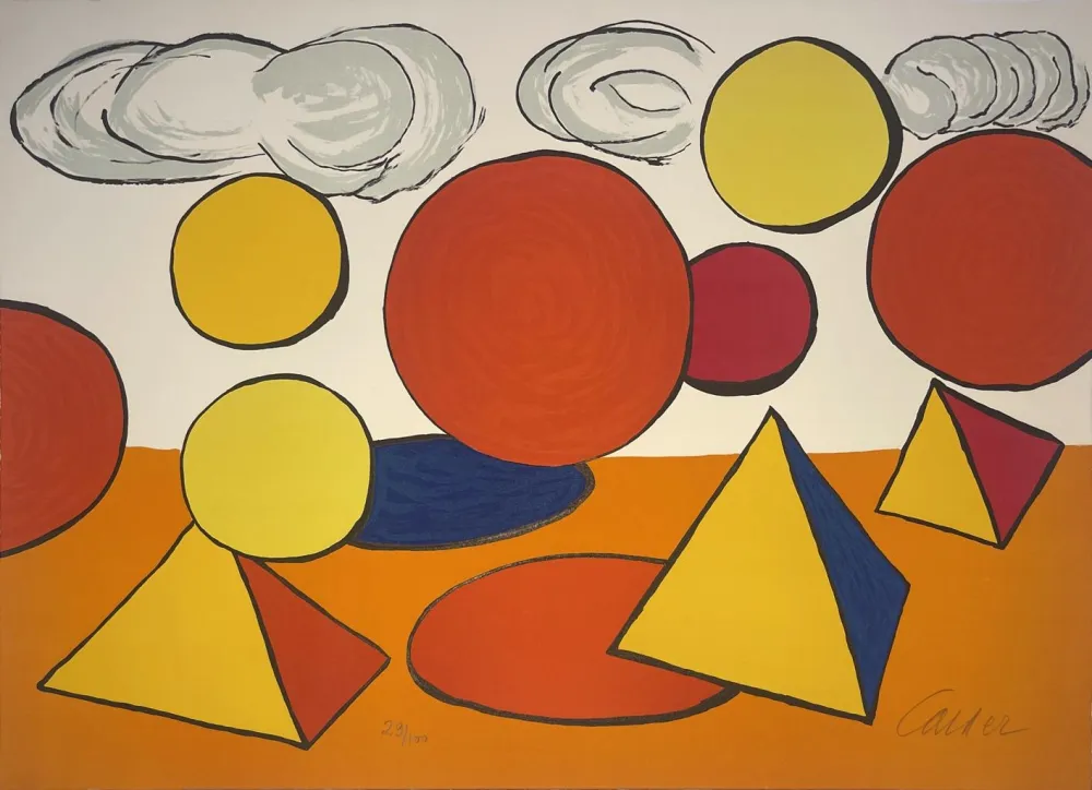 石版画 Calder - Le Piège / The Trap from La Memoire Elementaire