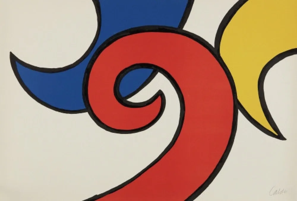 石版画 Calder - Les Vagues #21 (The Waves)