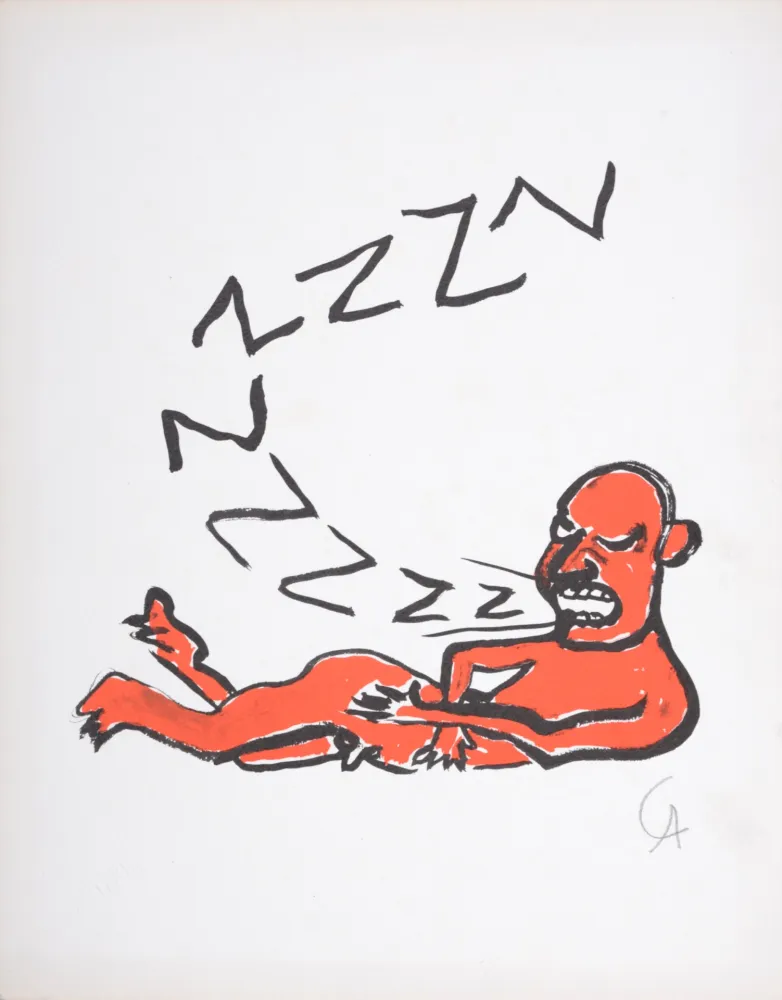 无技术 Calder - Lettera Z, C. 1974 - Hand-signed