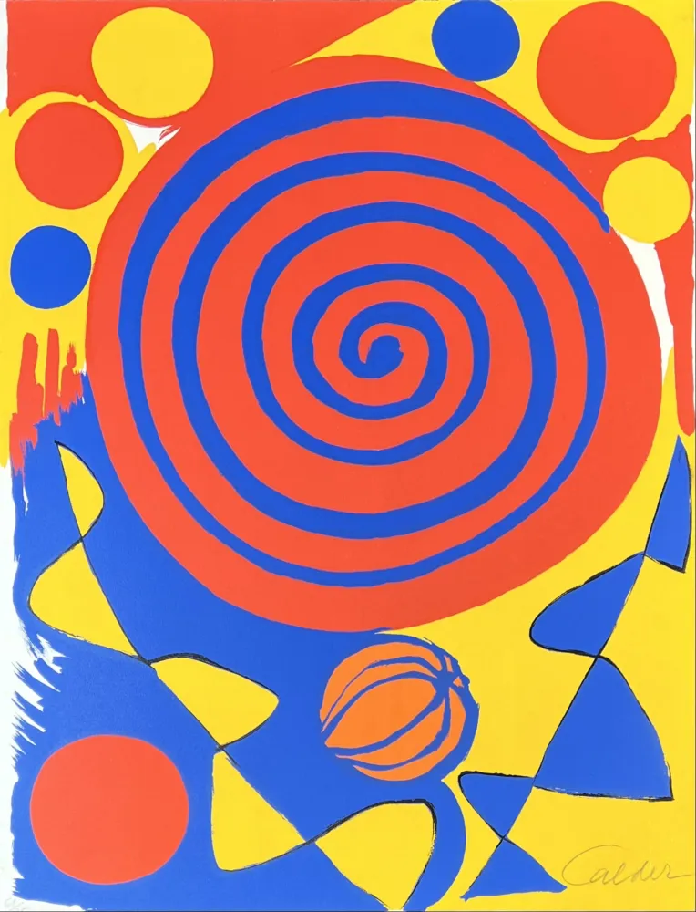 石版画 Calder - Magie éolienne 