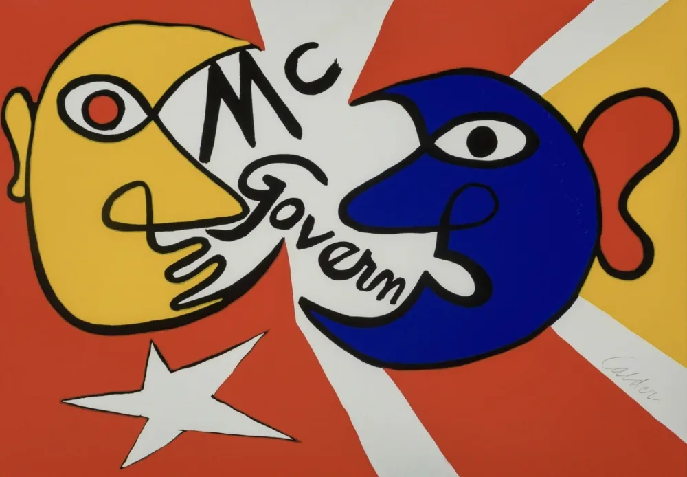 石版画 Calder - McGovern for McGovernment