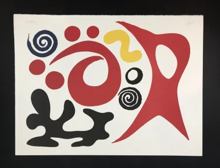 石版画 Calder - Plancton ( plankton )