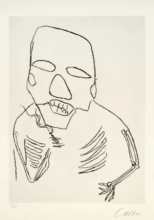 版画 Calder - Santa Claus I