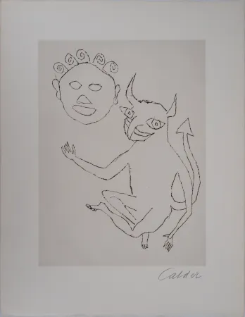 版画 Calder - Santa Claus : le Petit Diable