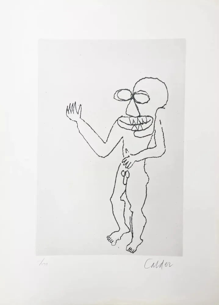 版画 Calder - Santa Claus VIII