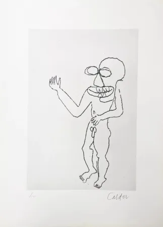 版画 Calder - Santa Claus VIII