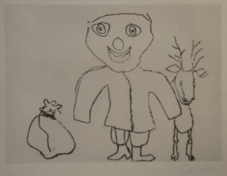 版画 Calder - Santa Klaus 9