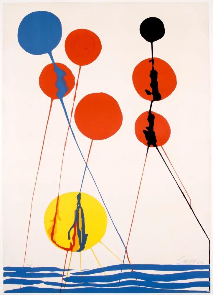 石版画 Calder - Seascape