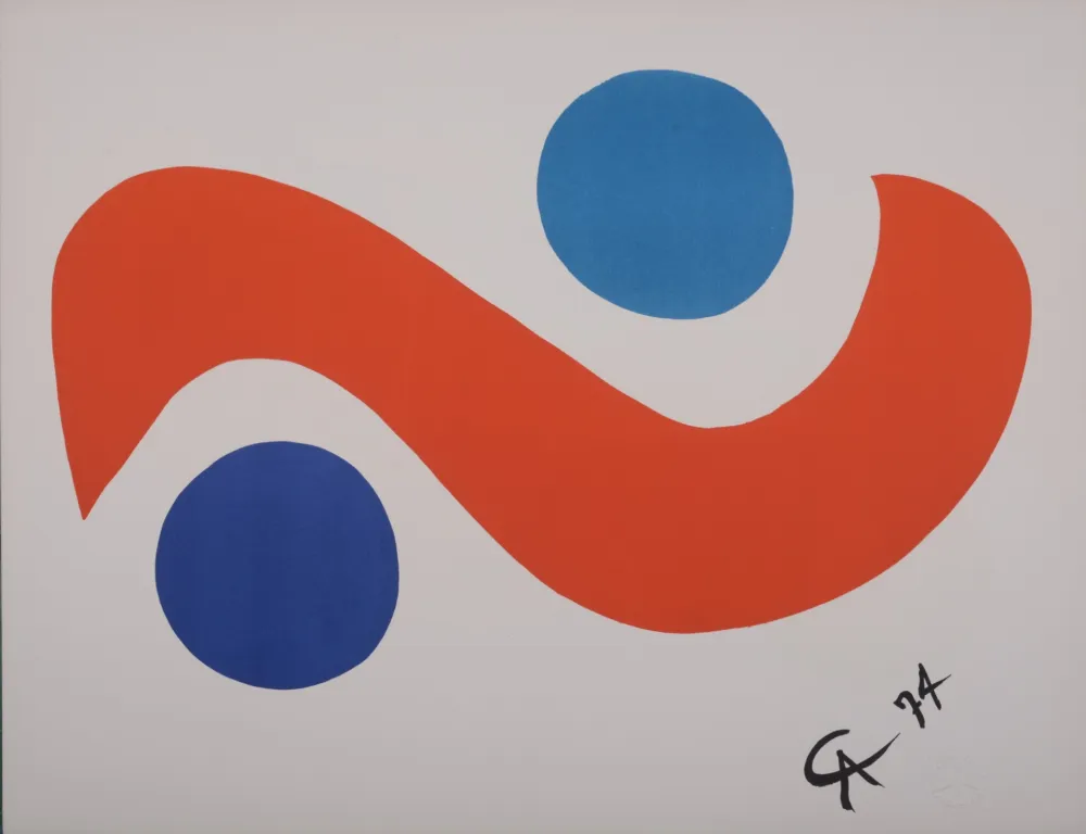 石版画 Calder - Skybird, 1974