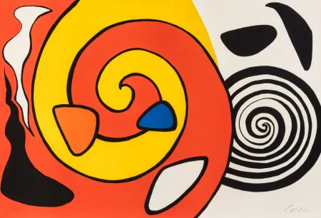 石版画 Calder - Spirale et Turban