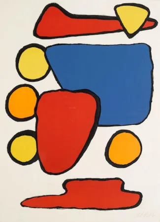 石版画 Calder - Stone Age