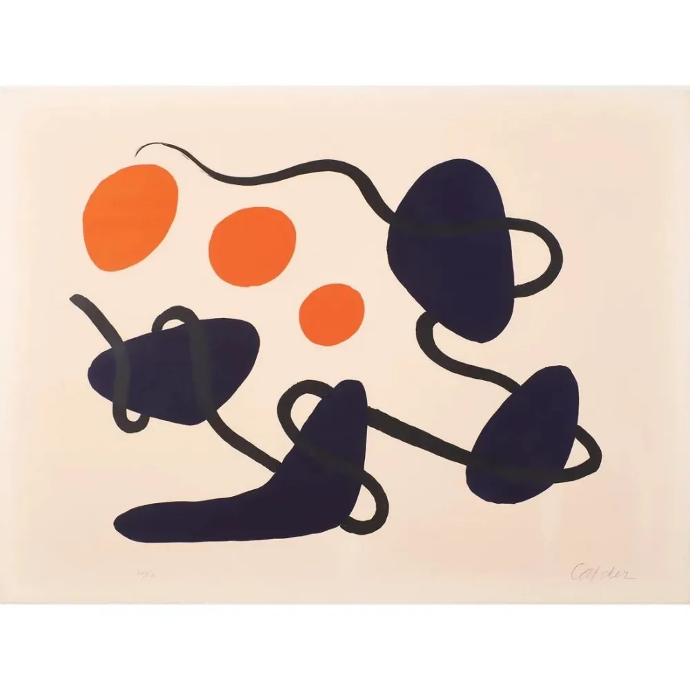 石版画 Calder - The Black Line