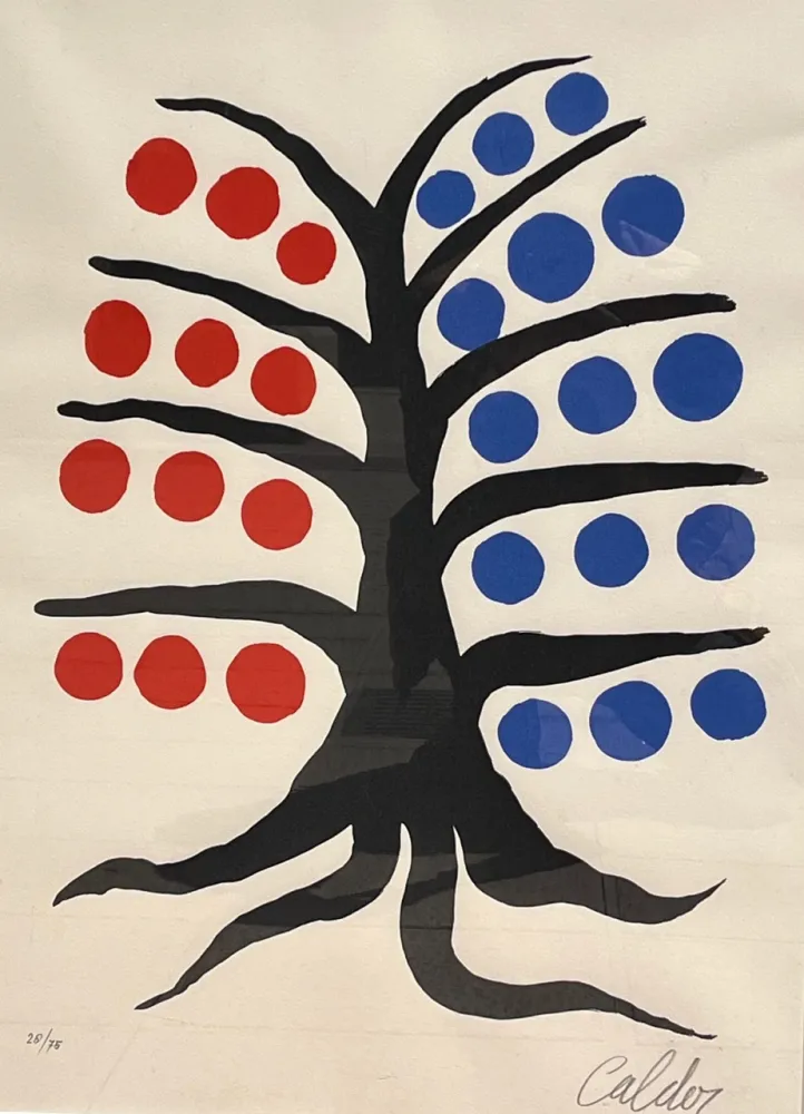 石版画 Calder - Tree