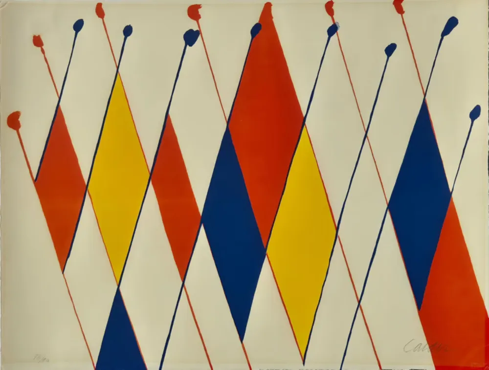 石版画 Calder - Un drôle de poisson