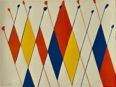 石版画 Calder - Un drôle de poisson