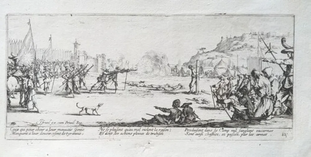 蚀刻版画 Callot - L'Arquebusade / The Firing Squad