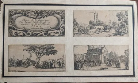 蚀刻版画 Callot - Les petites misères de la guerre