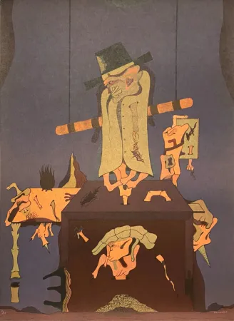 石版画 Camacho  - Cenizas