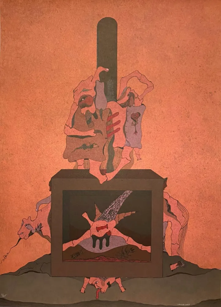 石版画 Camacho  - Cenizas