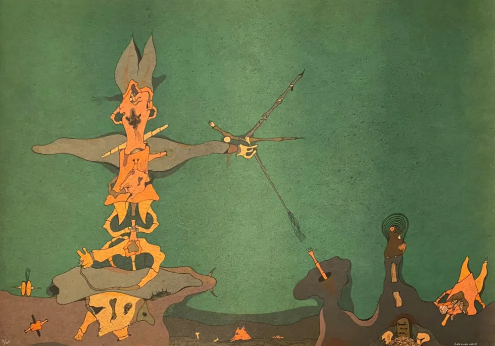 石版画 Camacho  - Cenizas