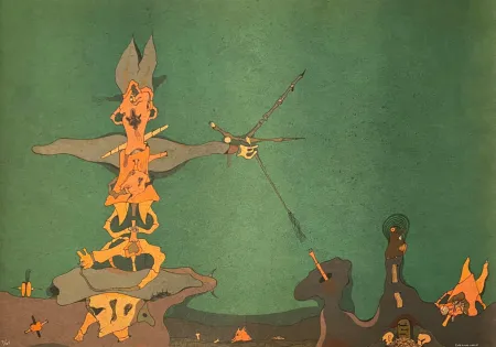 石版画 Camacho  - Cenizas