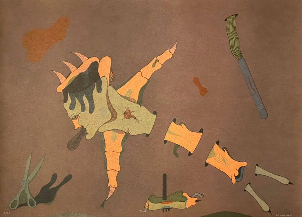 石版画 Camacho  - Cenizas