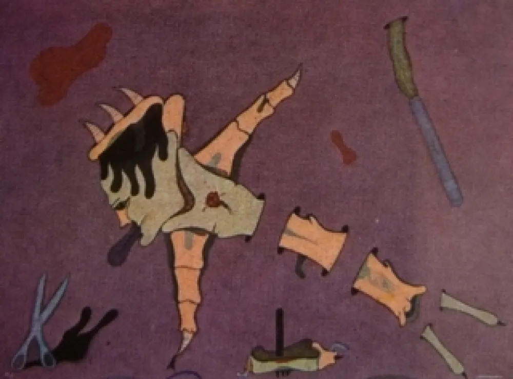 石版画 Camacho  - Cenizas 6