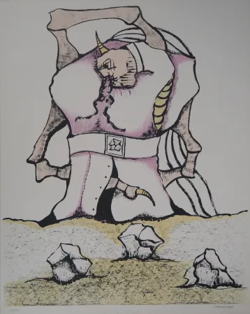 石版画 Camacho  - Colosse de Pierre