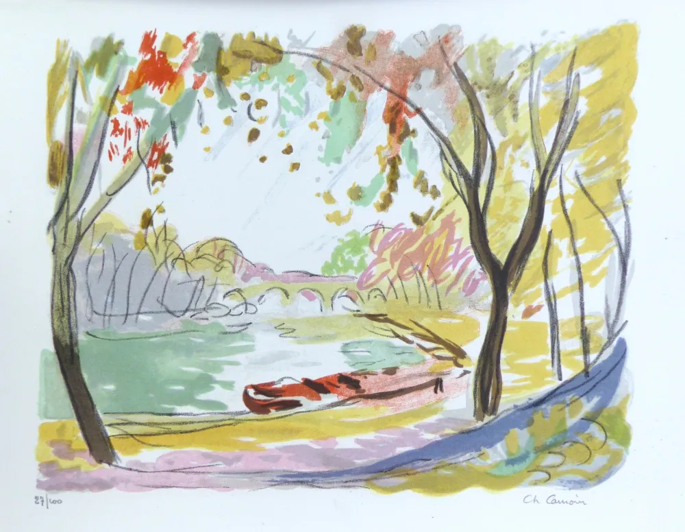 石版画 Camoin - Lithographie sur vélin, numérotées et signée