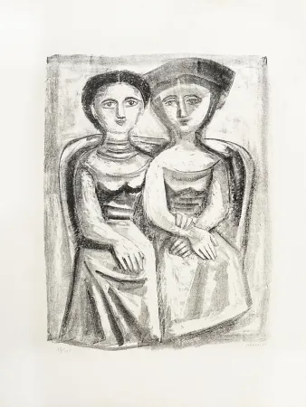 石版画 Campigli - A Giuditta