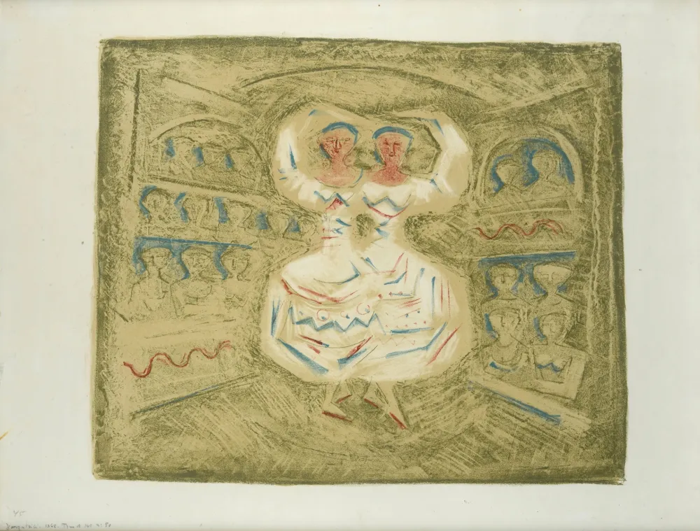 石版画 Campigli - Danzatrici