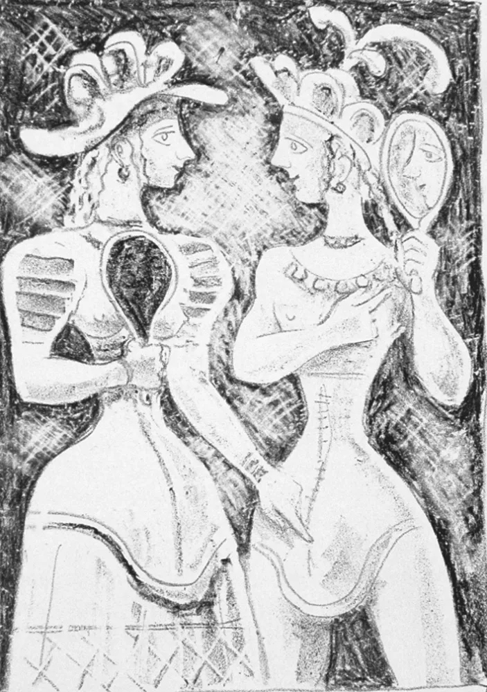 石版画 Campigli - Fedra II