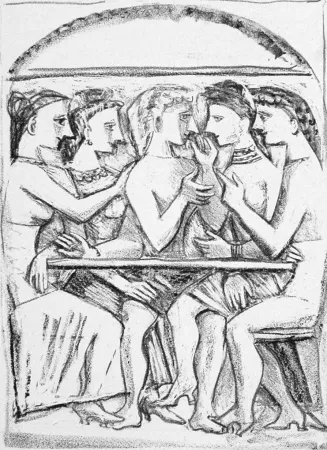 石版画 Campigli - Il pasto