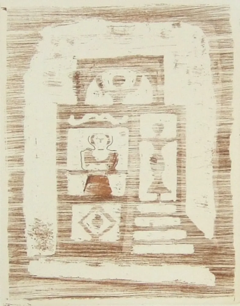 版画 Campigli - La casa degli idoli