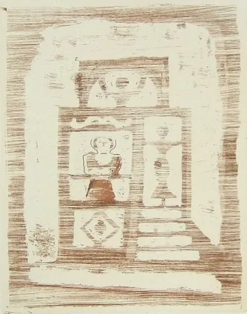 版画 Campigli - La casa degli idoli