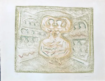 石版画 Campigli - Massimo Campigli (1895–1971) - Danzatrici - lithograph on paper - 1965