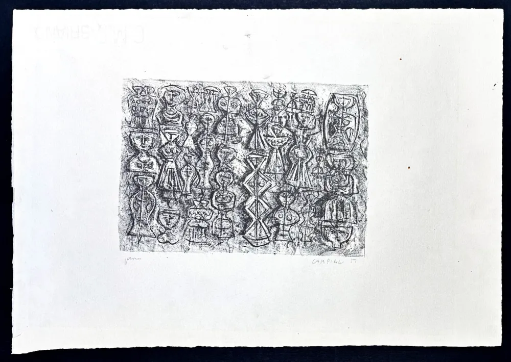 石版画 Campigli - Massimo Campigli (1895–1971) – Follia di donne – Lithograph on Fabriano paper – 1959