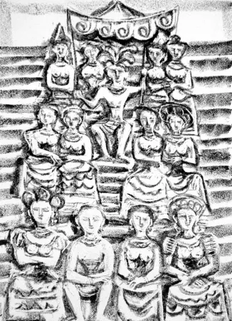 石版画 Campigli - Minosse