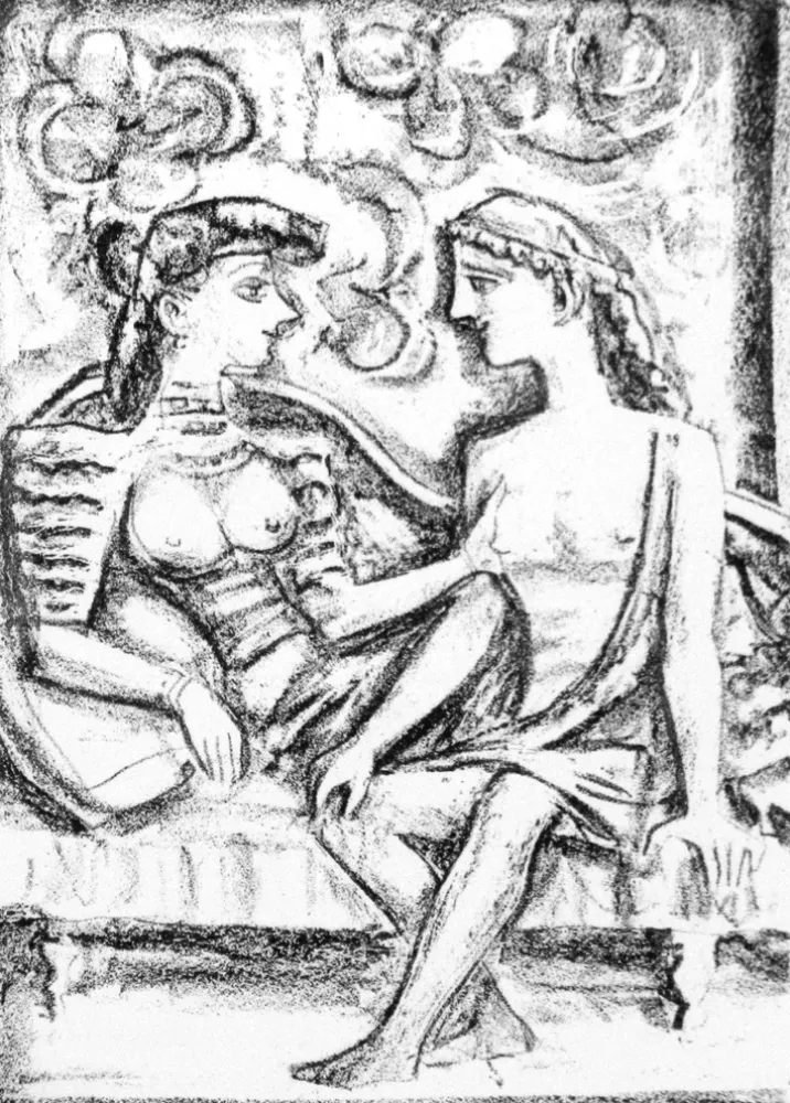 石版画 Campigli - Seduzione