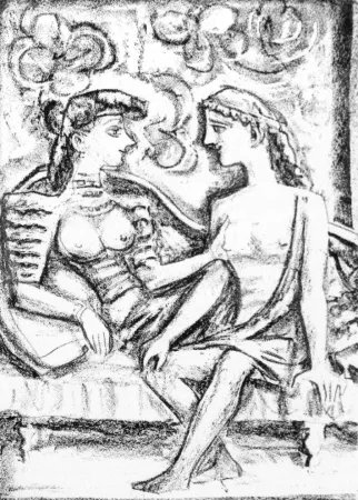 石版画 Campigli - Seduzione