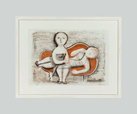 石版画 Campigli - Senza titolo