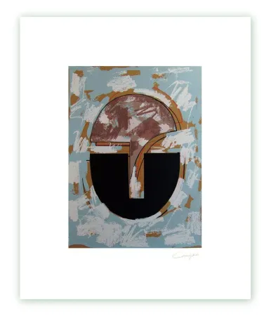 版画 Canogar - Cabeza