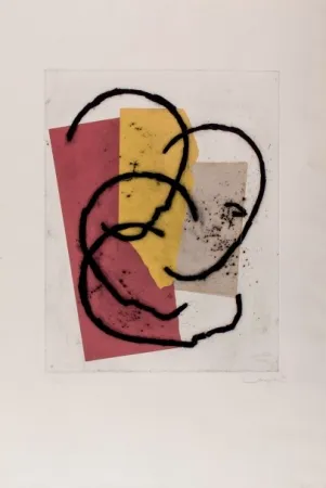 版画 Canogar - Composición