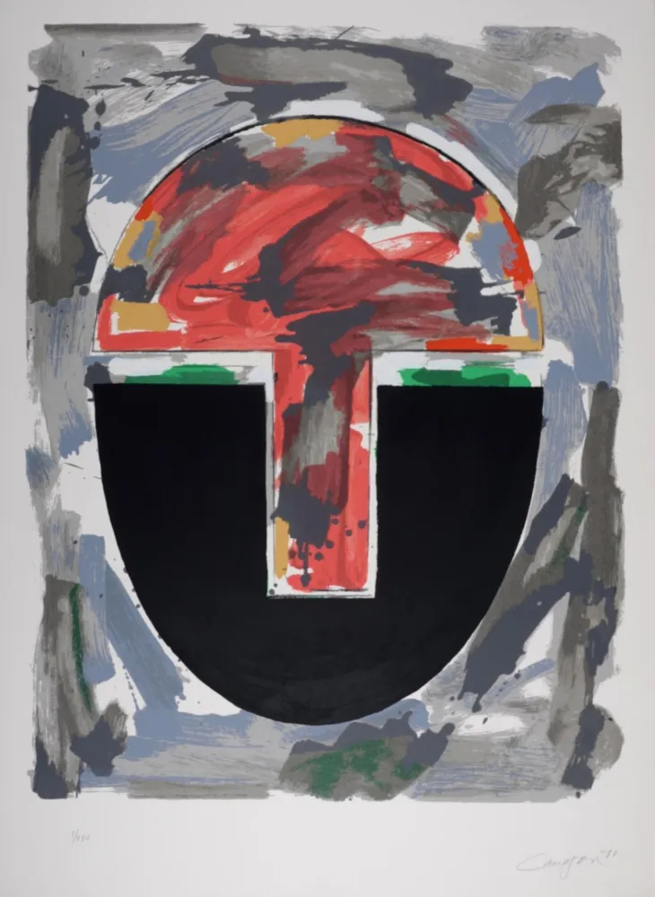 丝网印刷 Canogar - Composition