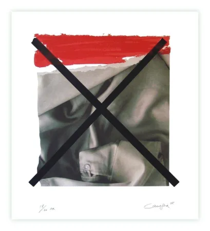 丝网印刷 Canogar - Don Quijote y los molinos