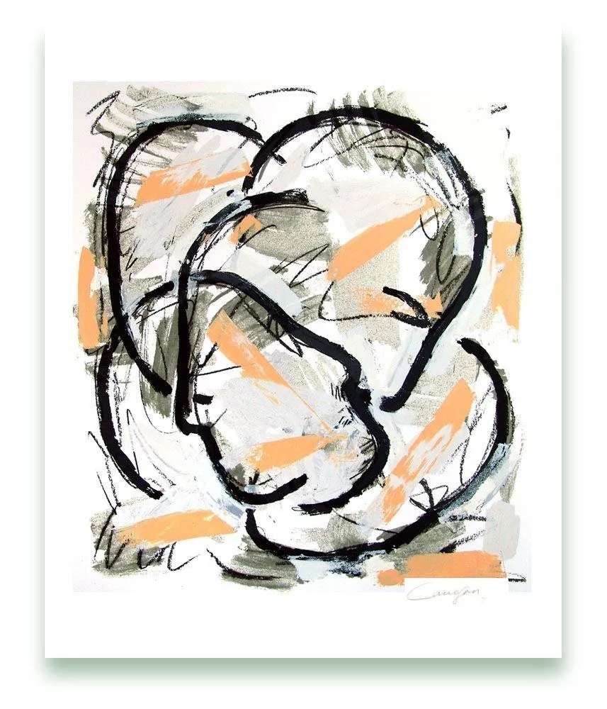 版画 Canogar - Escena urbana