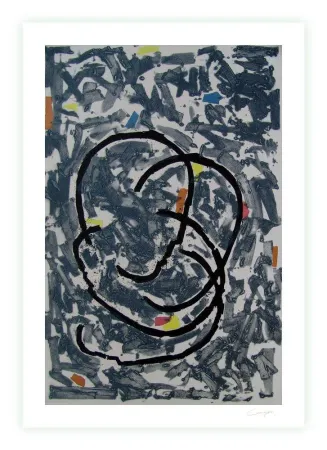 版画 Canogar - Escena urbana V-3-90