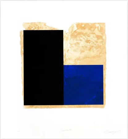 蚀刻版画 Canogar - La Bienvenida (azul)